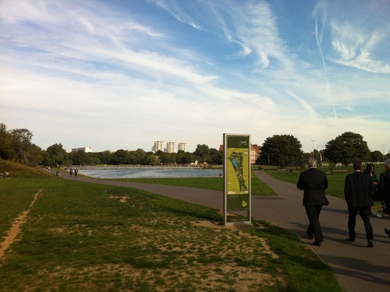 Burgess Park Interpretation Board © Julie MacDonald