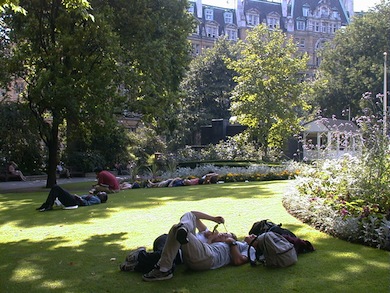 A quiet moment in Finsbury Circus © Corporation of London