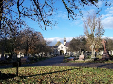 View of City of Westminster Cemetery © L B Ealing