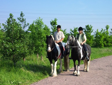 Young horseriders at Broadfields © Thames Chase Community Forest