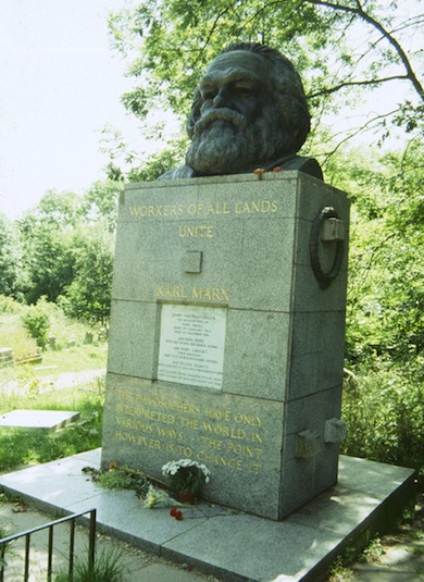 Tomb of Karl Marx at Highgate New Cemetery © Mike Waite
