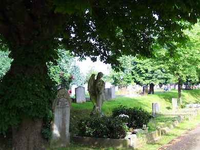 Headstones at Wandsworth Cemetery © Emma Sexton
