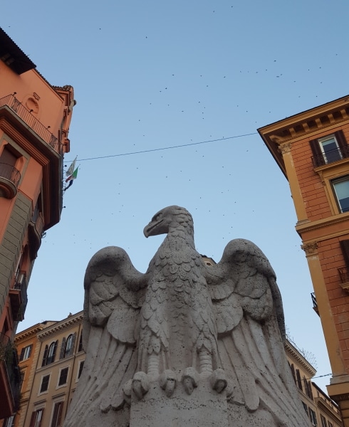 Eagle statue in Rome